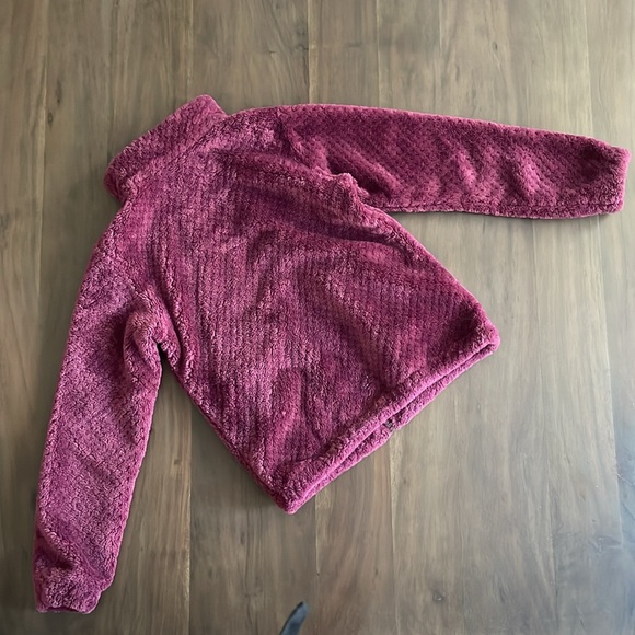 Columbia Girls Fireside Sherpa jacket size S/M (8) maroon - Picture 3 of 8